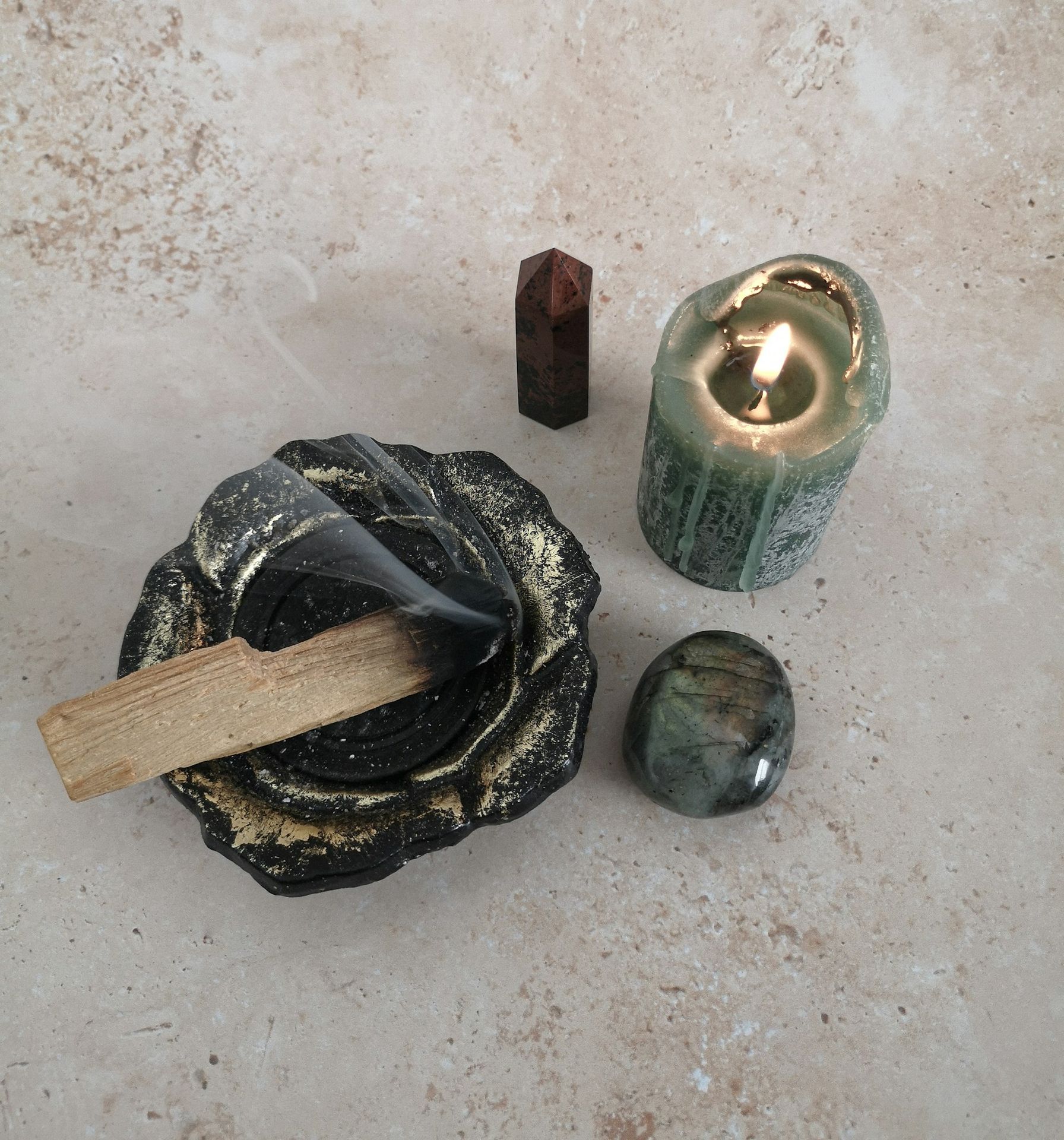 a group of metal objects